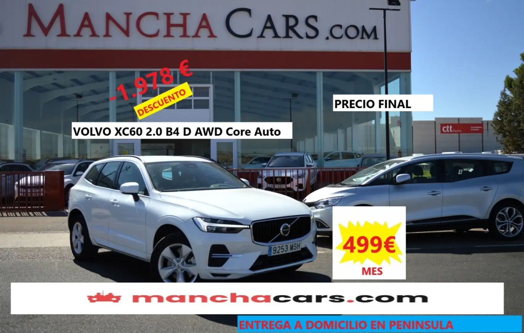 Volvo XC60 B4 Core AWD Aut. Blanc - 1