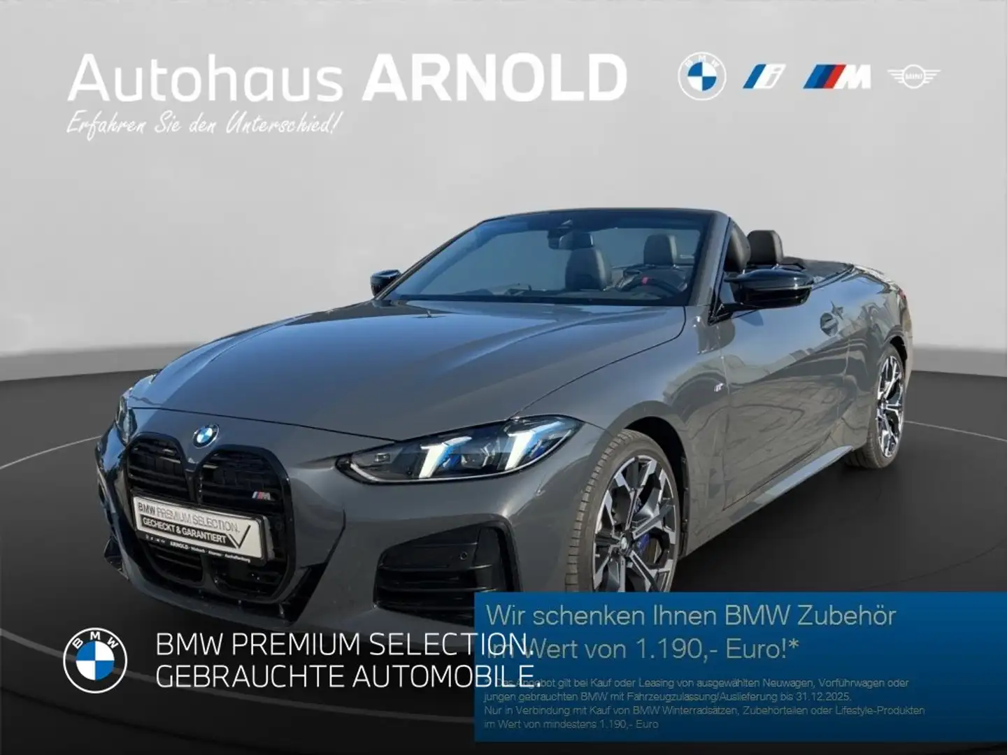 BMW 440 M440i xDrive Cabrio Harman Kardon Standhzg. Lenkra Grau - 1
