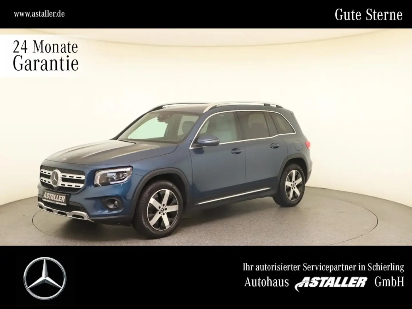 Mercedes-Benz GLB 220 d 4M Progressive LED+AHK+Distr+StHzg+18" Blau - 1