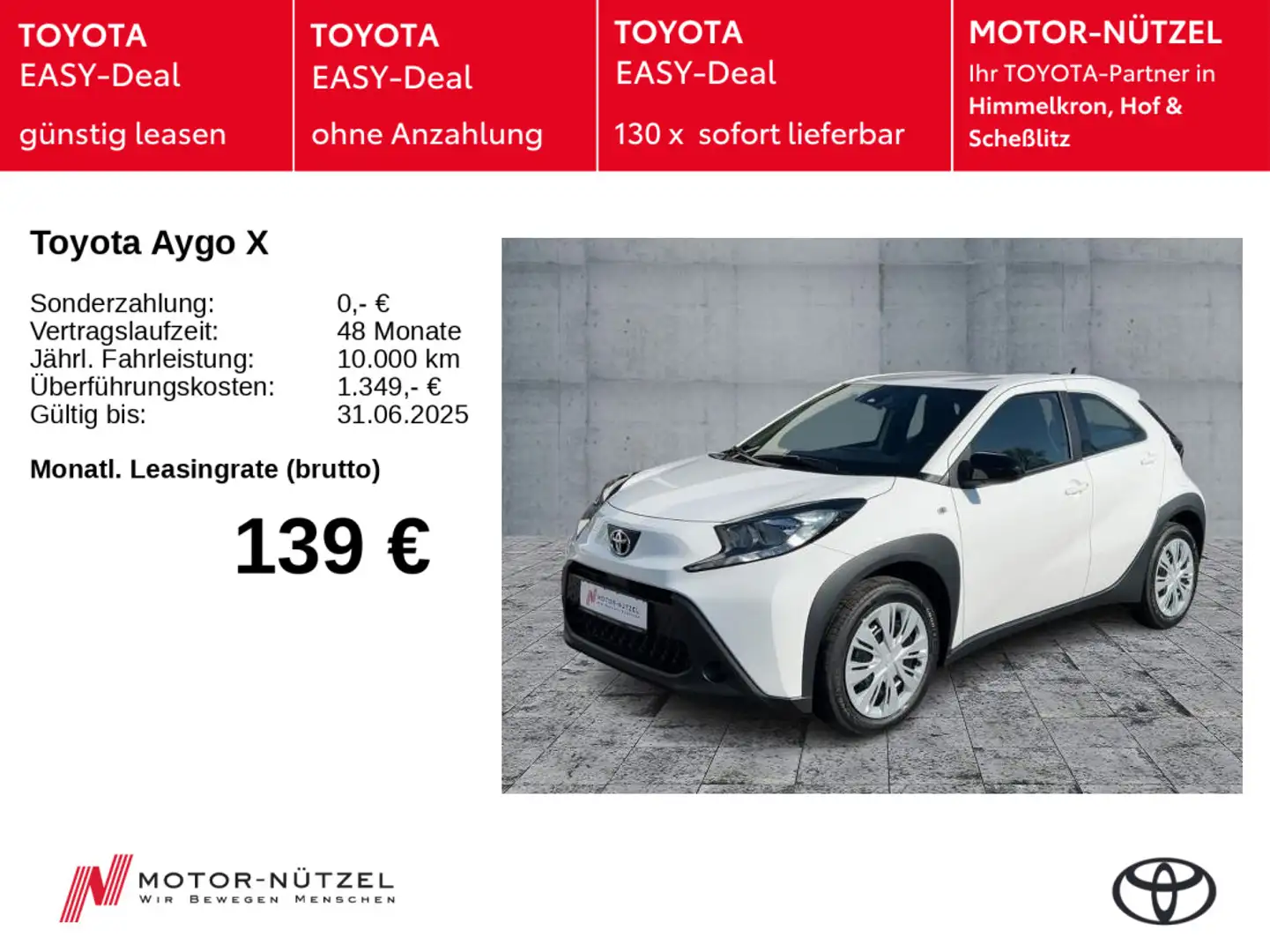Toyota Aygo X Play - SOFORT VERFÜGBAR Weiß - 1