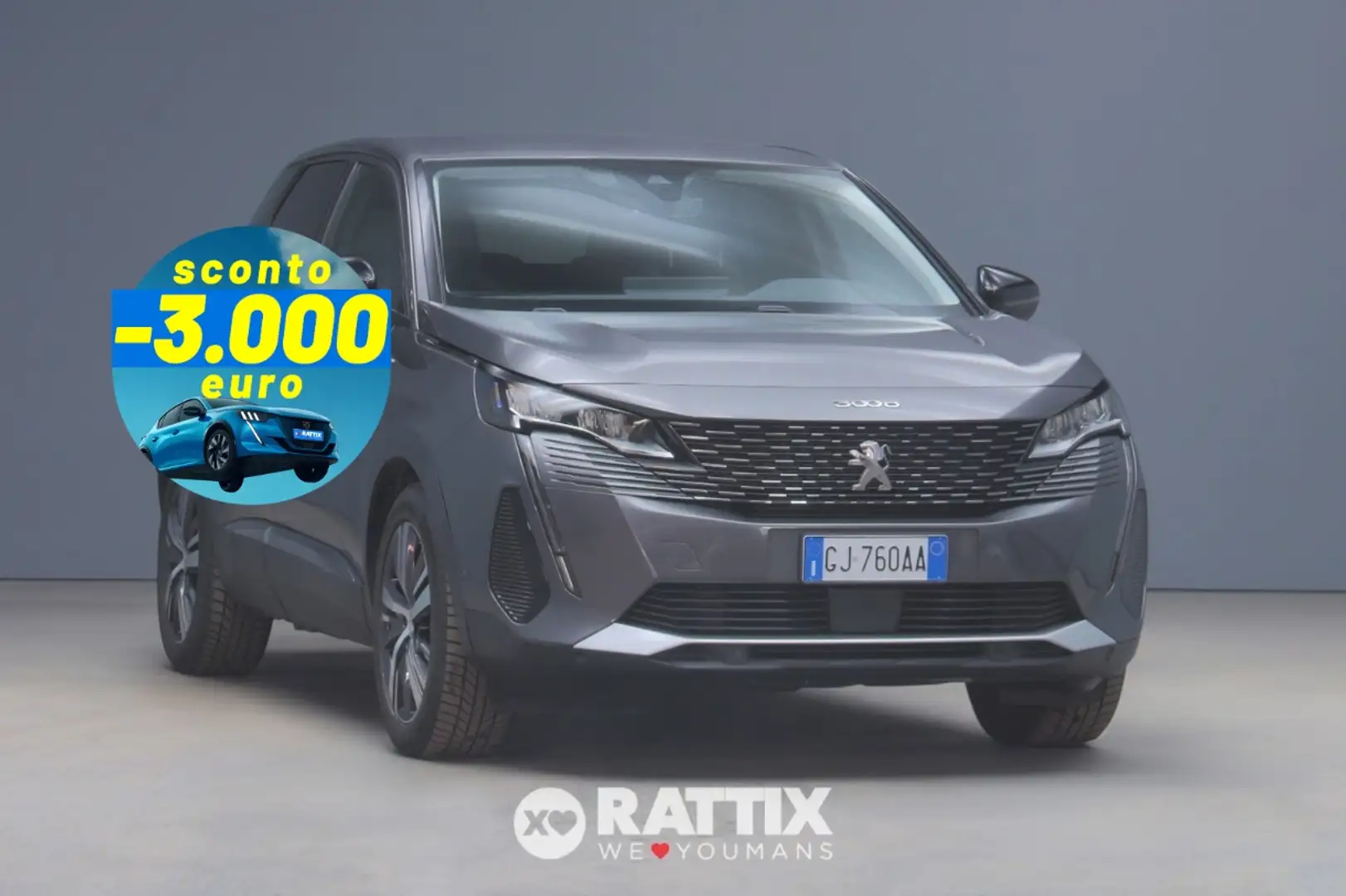 Peugeot 3008 1.6 Hybrid Phev 225CV Allure Pack e-EAT8 Grigio - 1