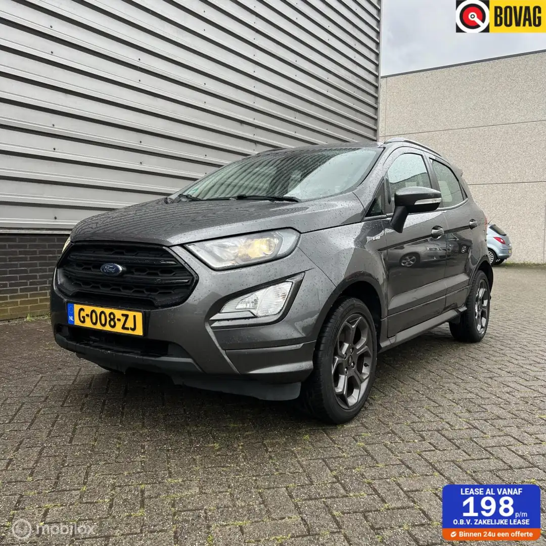 Ford EcoSport 1.0 EcoBoost ST-Line 2018 Grijs Metallic Grijs - 1