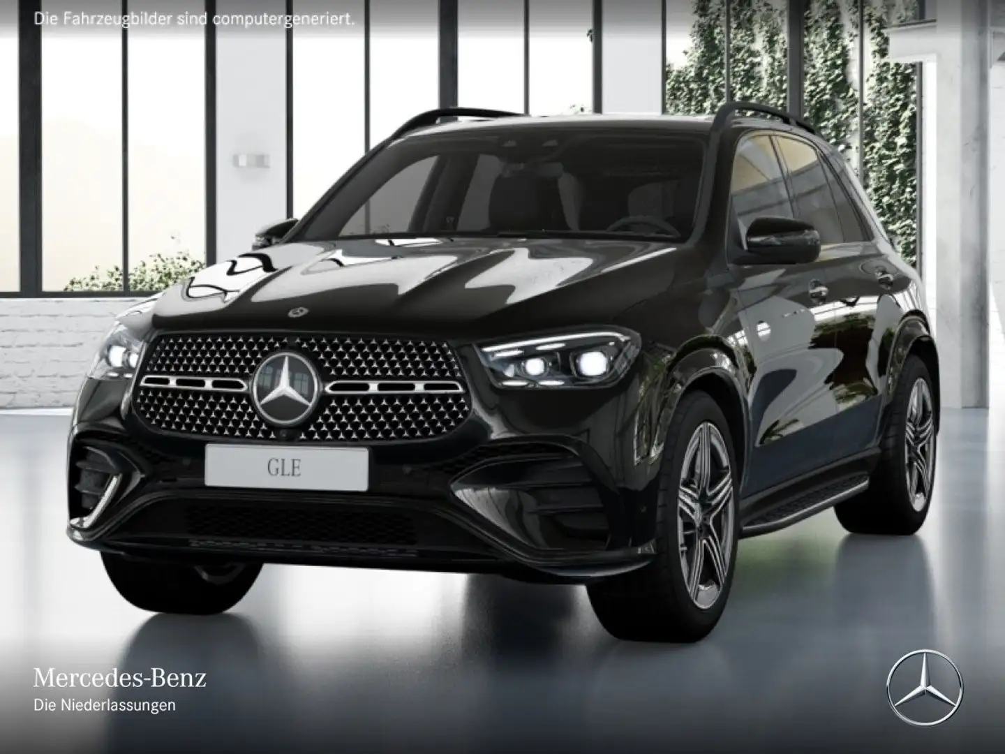 Mercedes-Benz GLE 450 d 4M AMG+NIGHT+PANO+360+AHK+MULTIBEAM+SPUR Чорний - 2