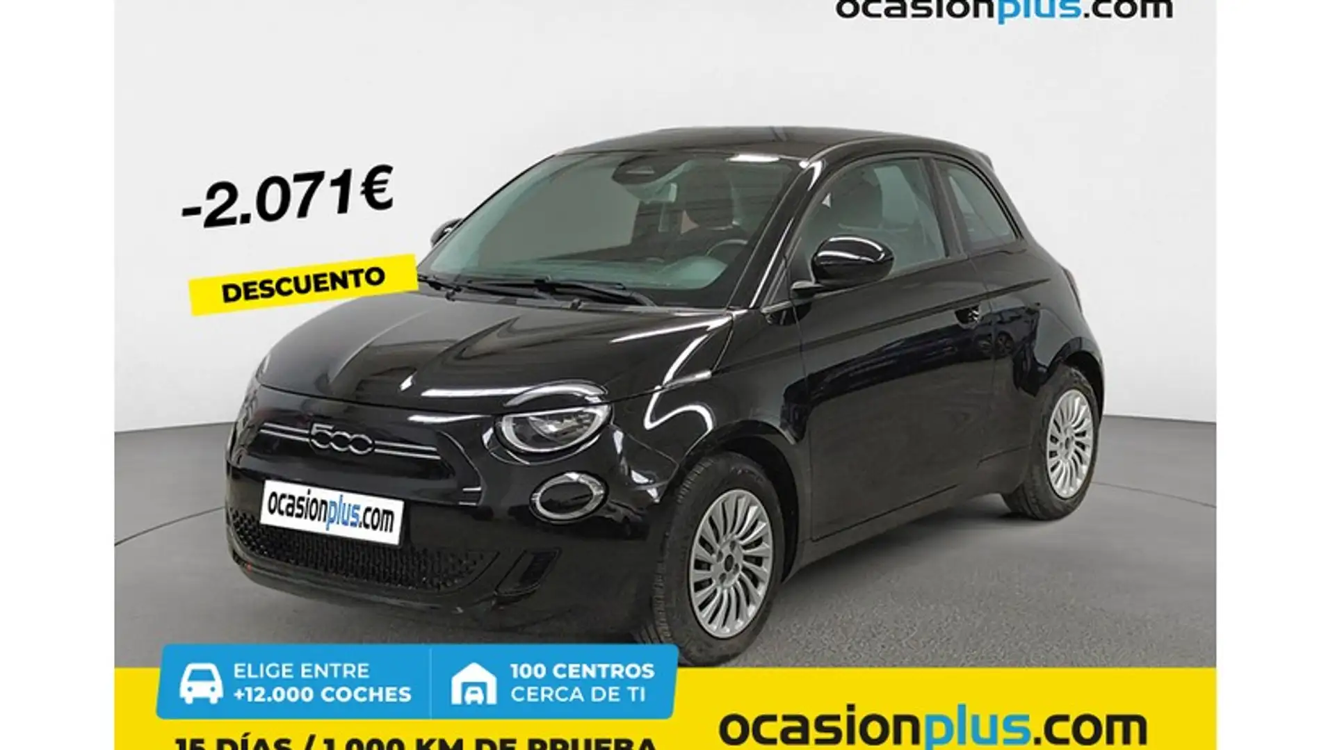 Fiat 500e 70Kw Action Negro - 1