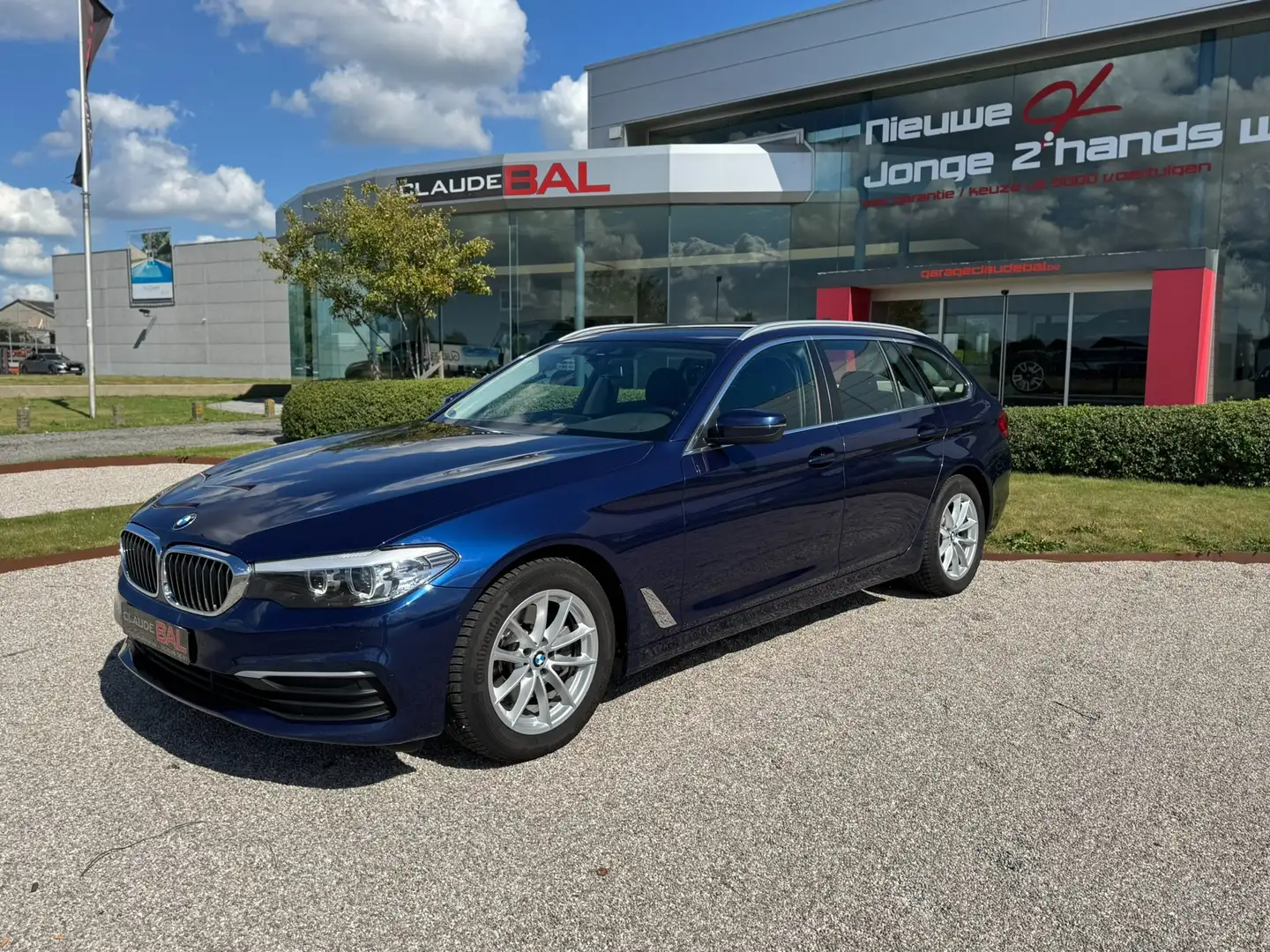 BMW 520 520d Touring Navigatie-Parkeersensor-Cruisecontrol Bleu - 2