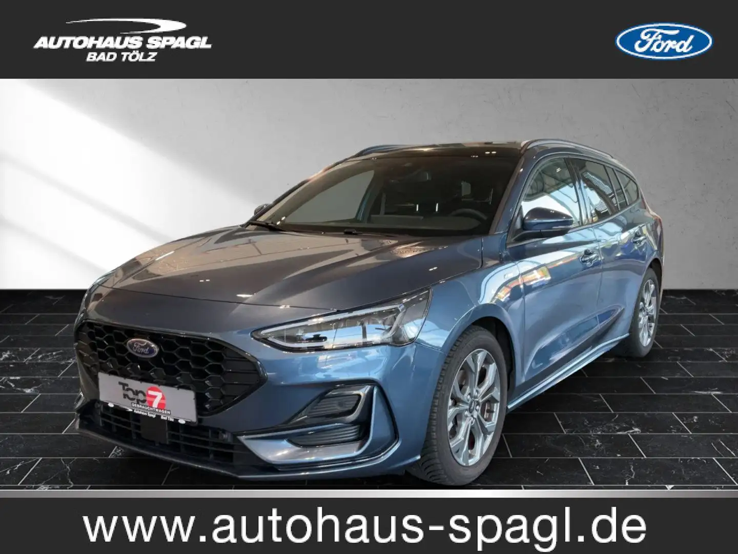 Ford Focus ST-Line Bluetooth Navi LED Klima el. Fenster Blauw - 1