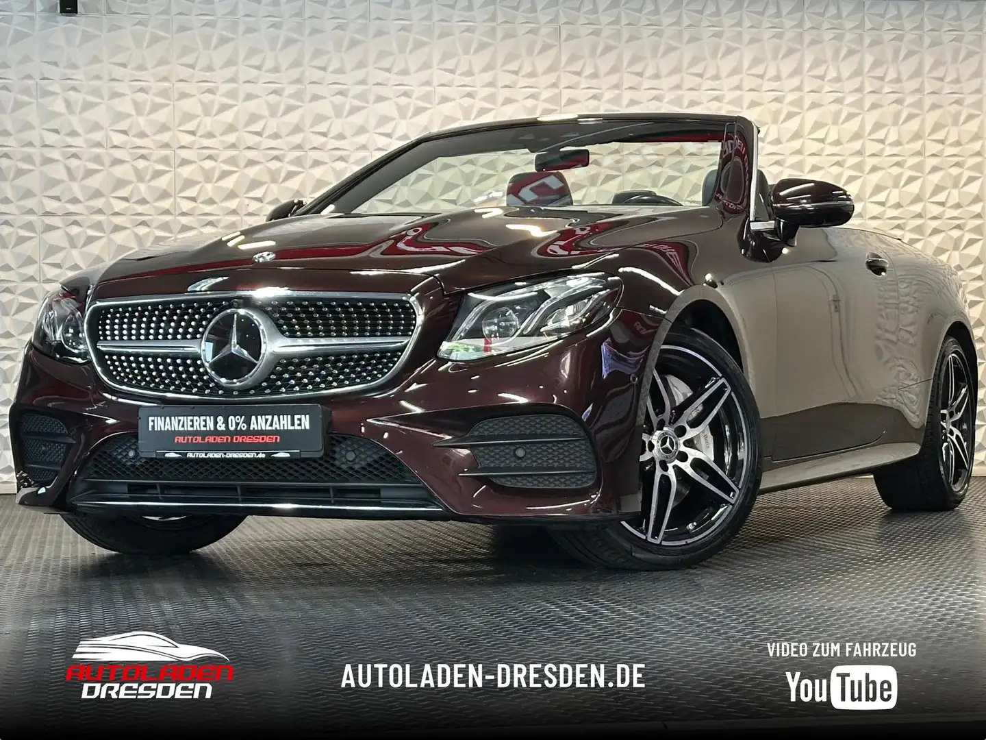Mercedes-Benz E 400 AMG 4MATIC CABRIO MULTIBEAM#HUD#SH#360CAM Rojo - 1