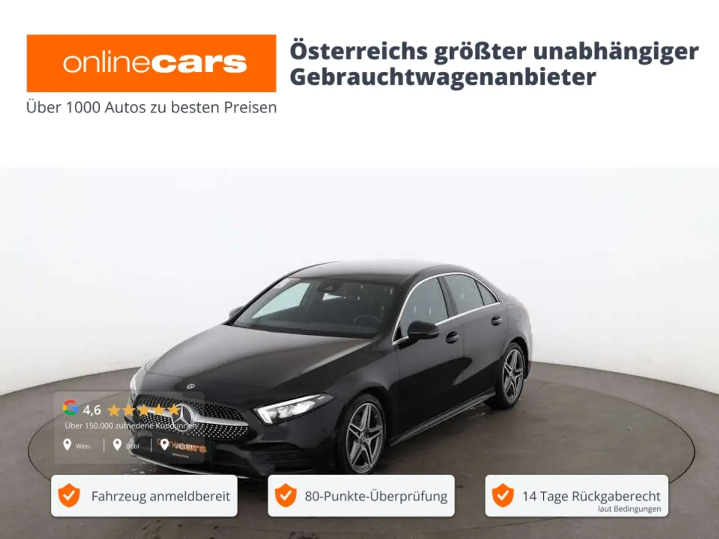 Mercedes-Benz A 180 d AMG Line Aut LED LEDER NAVI R-CAM SITZHZG Schwarz - 1