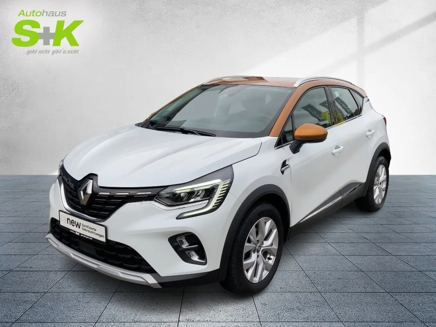 Renault Captur INTENS TCe 130 Automatik*GJR*SHZ*NAVI*KAMERA* Blanc - 1