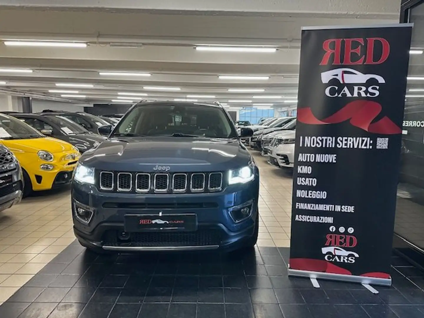 Jeep Compass 1.3 turbo t4 phev Limited 4xe at6 Blauw - 1