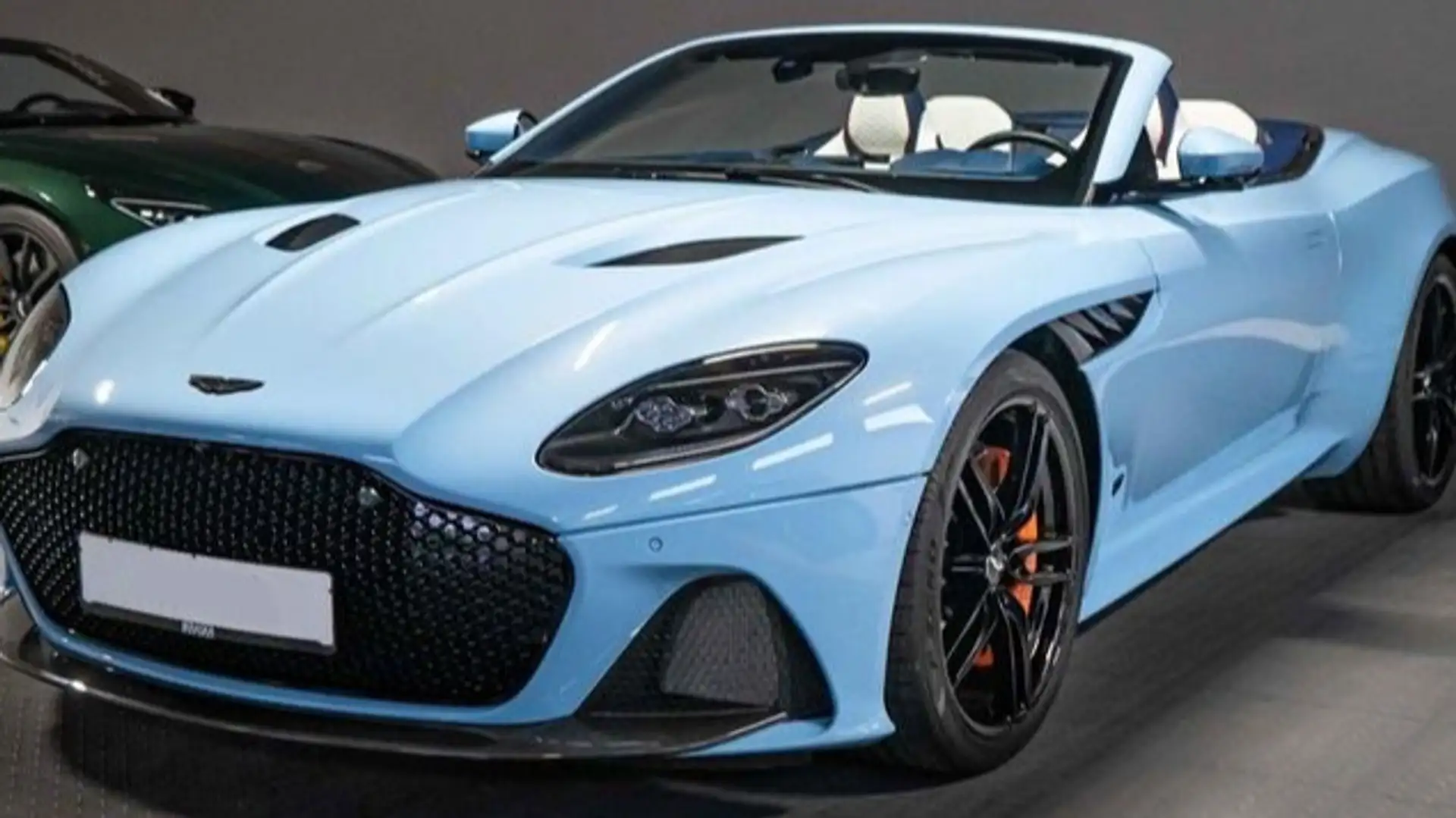 Aston Martin DBS Superleggera Volante Bleu - 1
