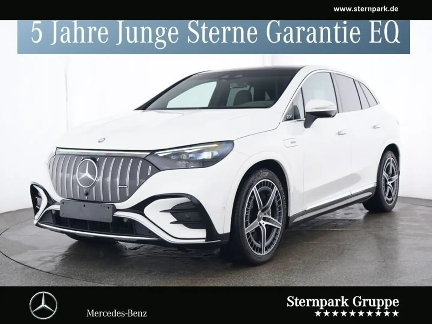 Mercedes-Benz EQE SUV EQE 43 AMG 4M SUV Hyper+Pano+AHK+HAL+Distron+Mem Weiß - 1