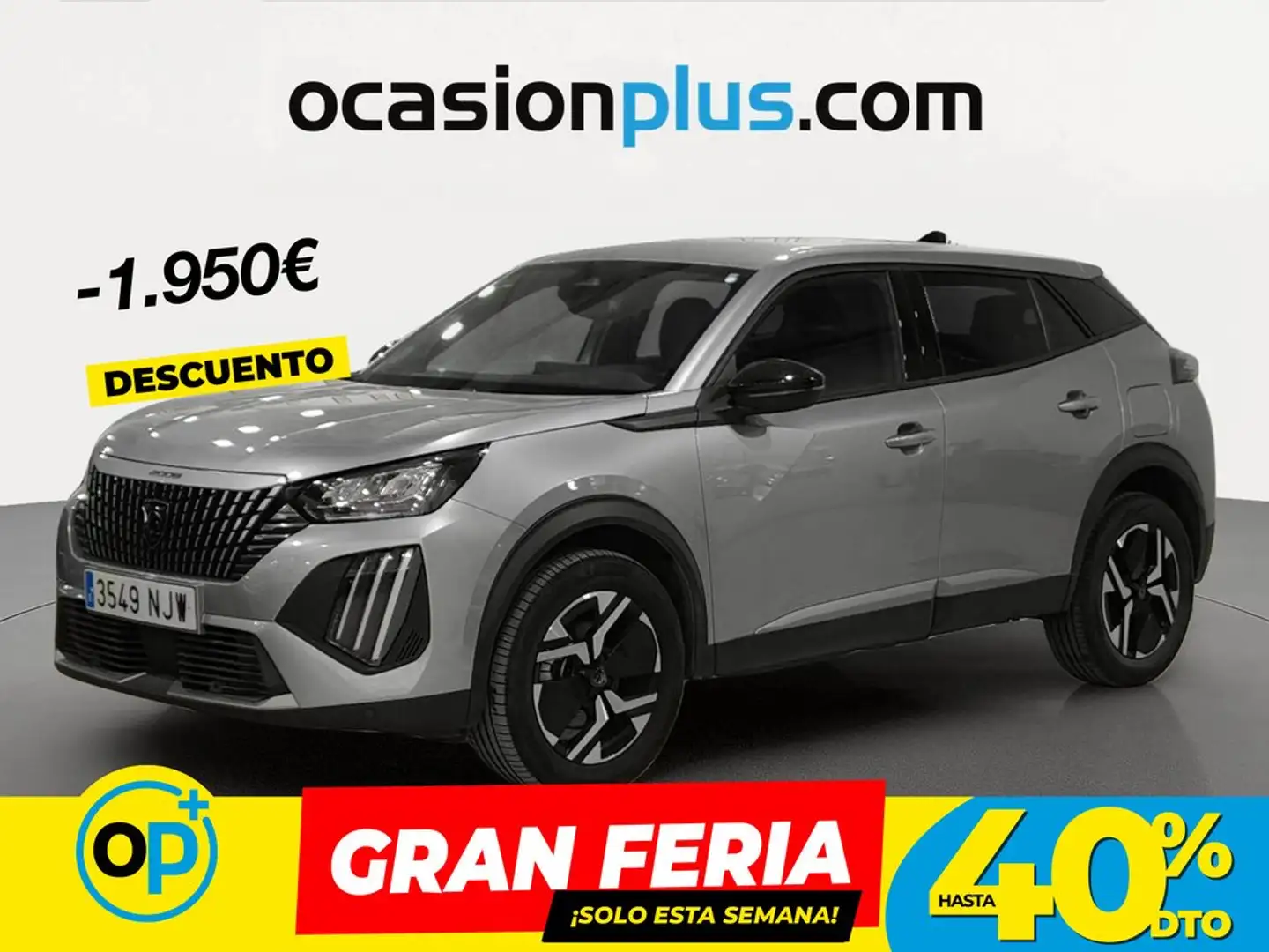 Peugeot 2008 Hybrid Allure eDCS6 145 Gris - 1