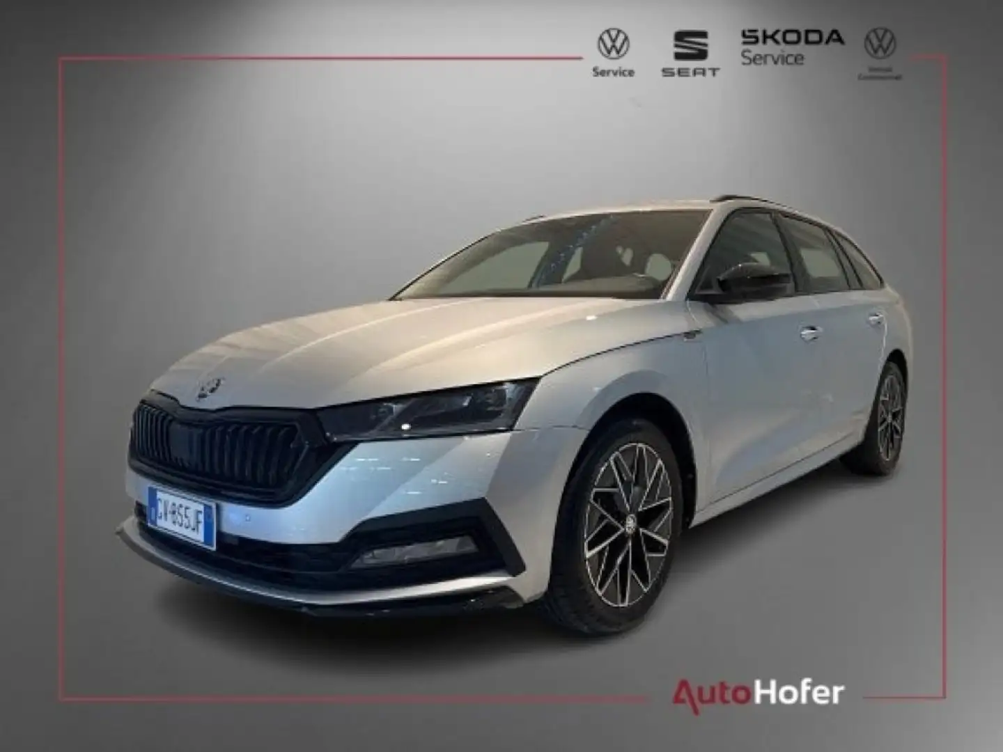Skoda Octavia 2.0 TDI DSG 4x4 Wagon Sportline Matrix DCC Camera Argento - 1