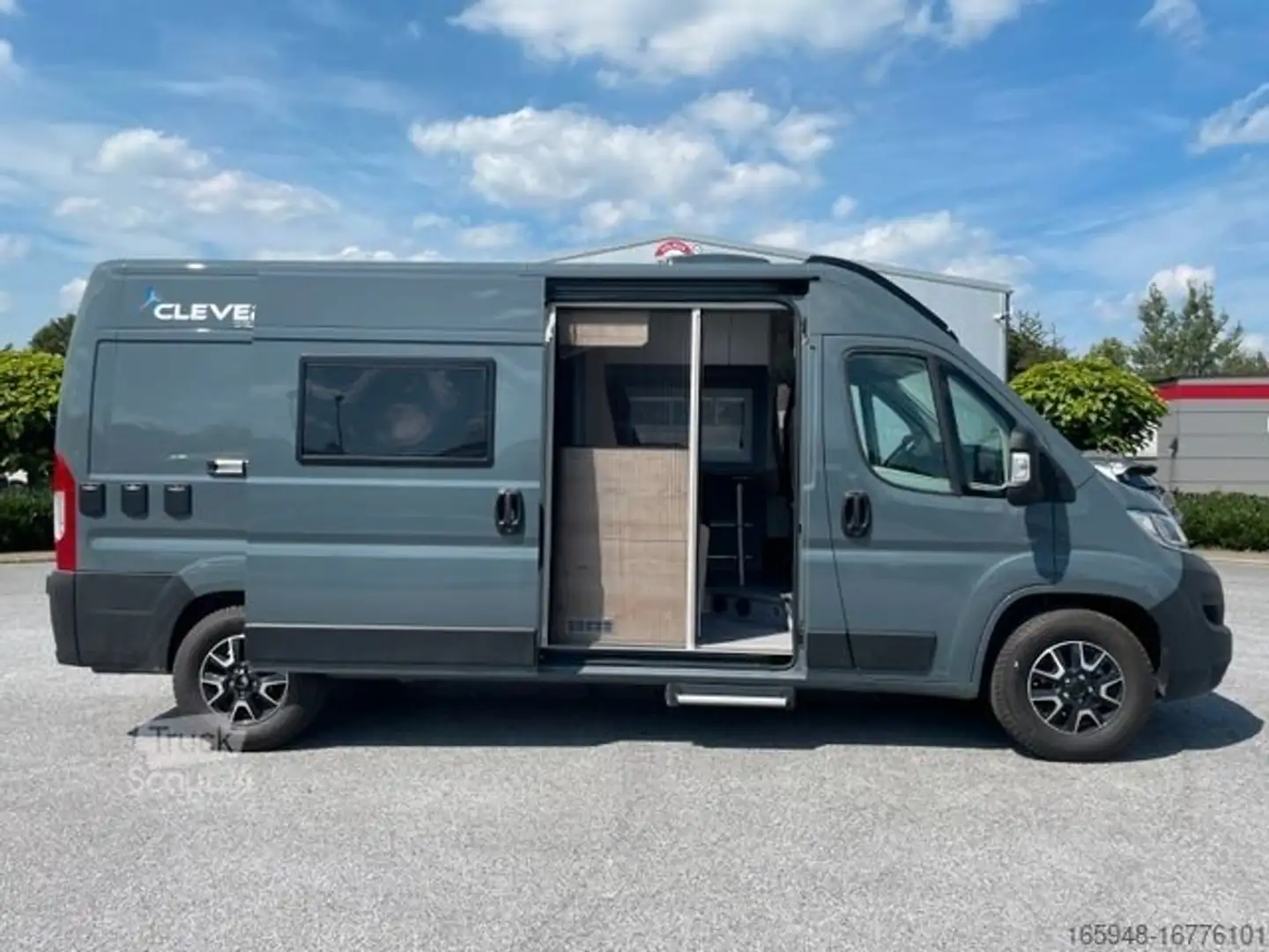 Caravans-Wohnm Pössl Clever Spirit - lengtebed 2p Grau - 1