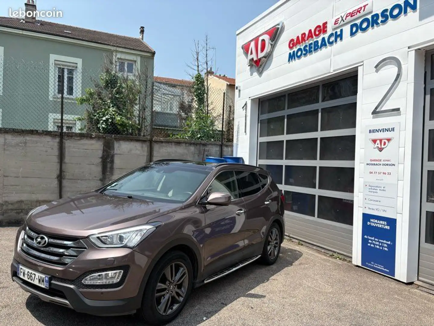 Hyundai SANTA FE 2.0 CRDI 150 7 places Full options Gris - 1