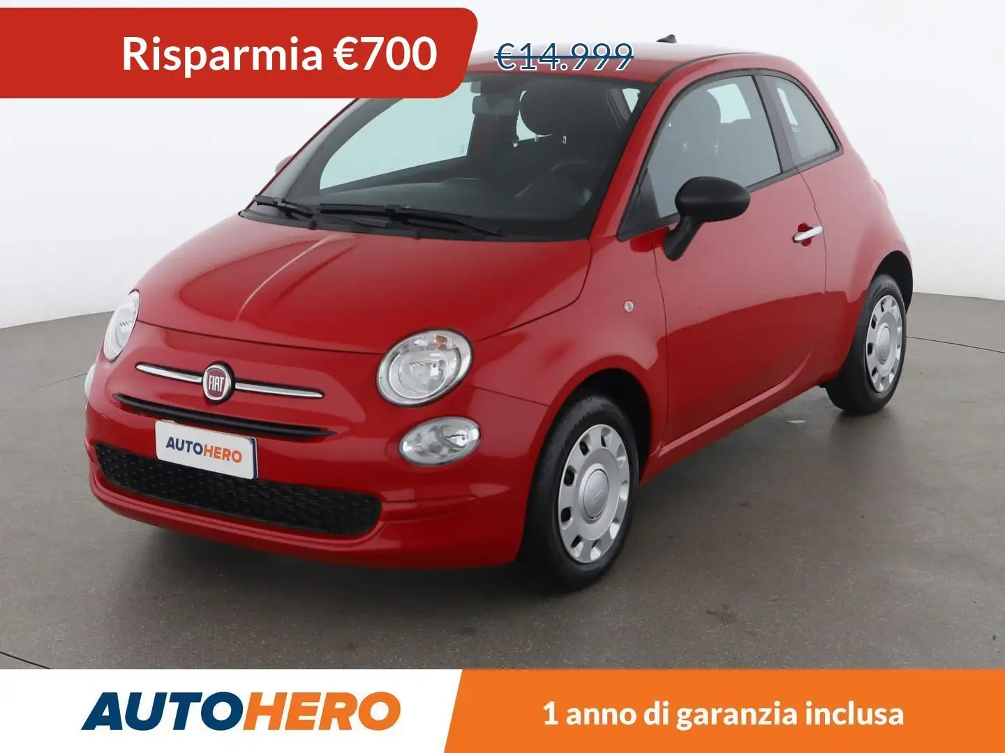 Fiat 500 1.0 Mild-Hybrid MHEV Rosso - 1