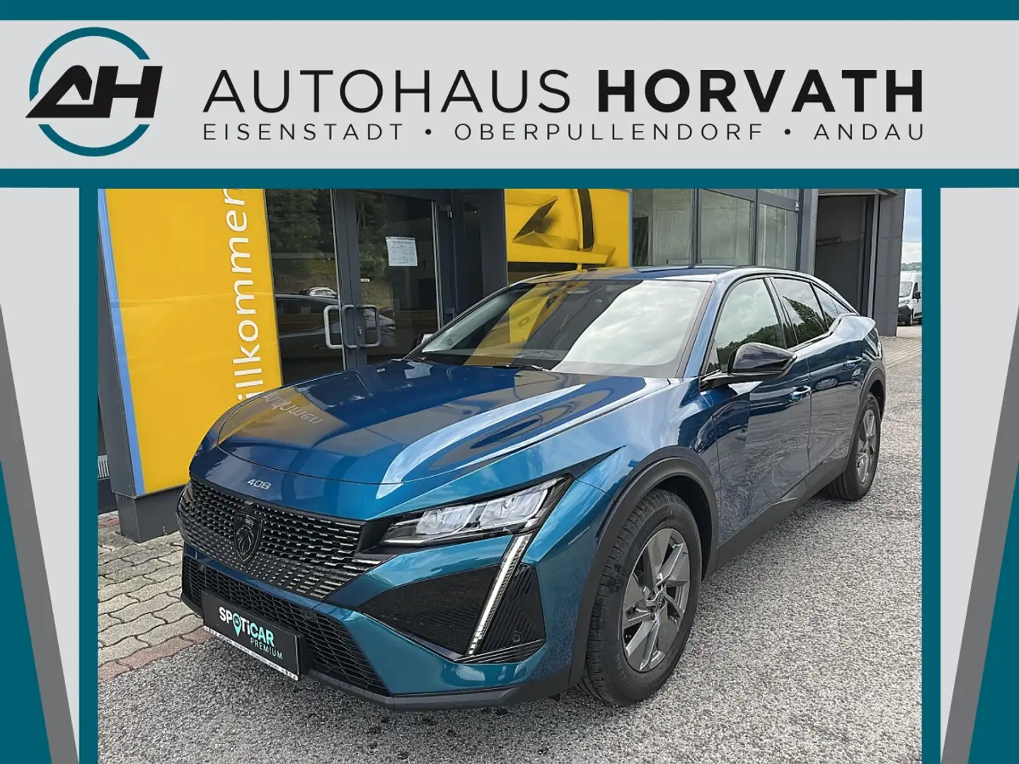 Peugeot 408 Hybrid 145 e-DCS6 Allure!NAVI,KAMERA360°,ACC!TO... Blau - 1