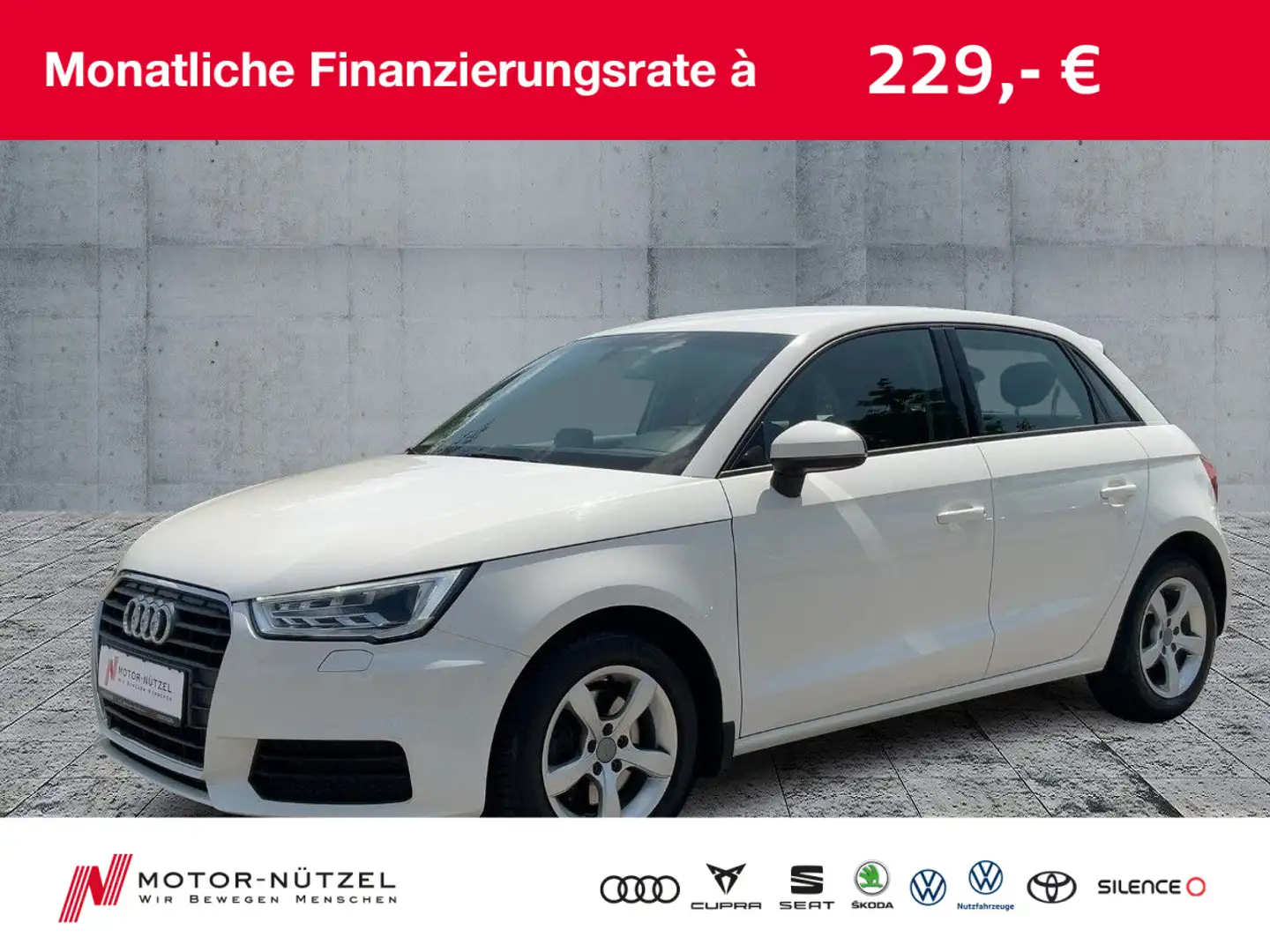 Audi A1 1.4 TFSI S-TR BI-XEN+SHZ+KLIMA+16" Wit - 1