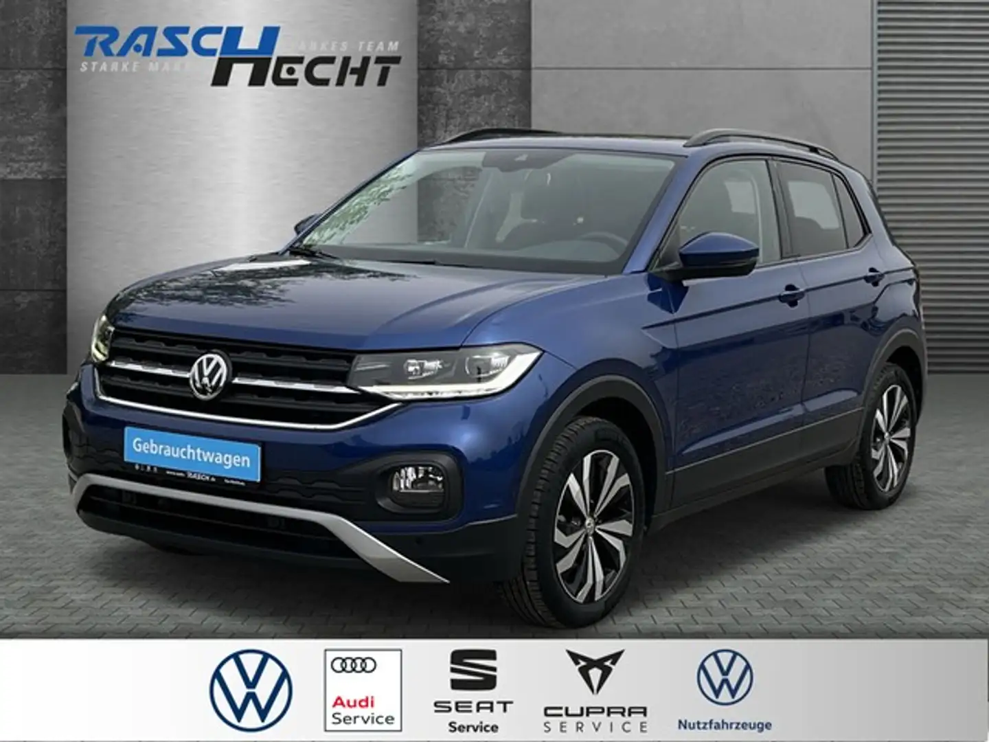 Volkswagen T-Cross Life 1.0 TSI*LED*NAVI*SHZ* Blauw - 1