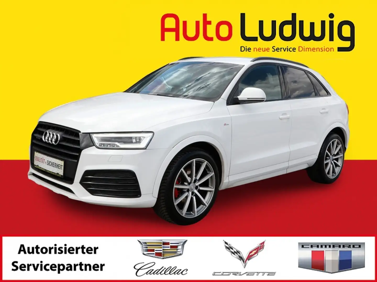Audi Q3 2,0 TDI Sport quattro Aut.*S-LINE*NAVI*LED*PARK... Weiß - 1
