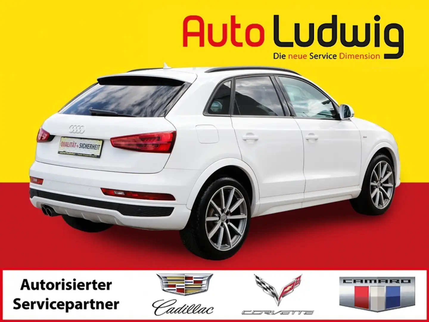 Audi Q3 2,0 TDI Sport quattro Aut.*S-LINE*NAVI*LED*PARK... Weiß - 2