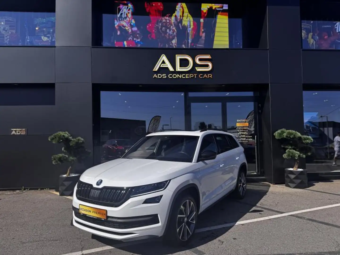 Skoda Kodiaq Sportline DSG 2019 7places Blanc - 1