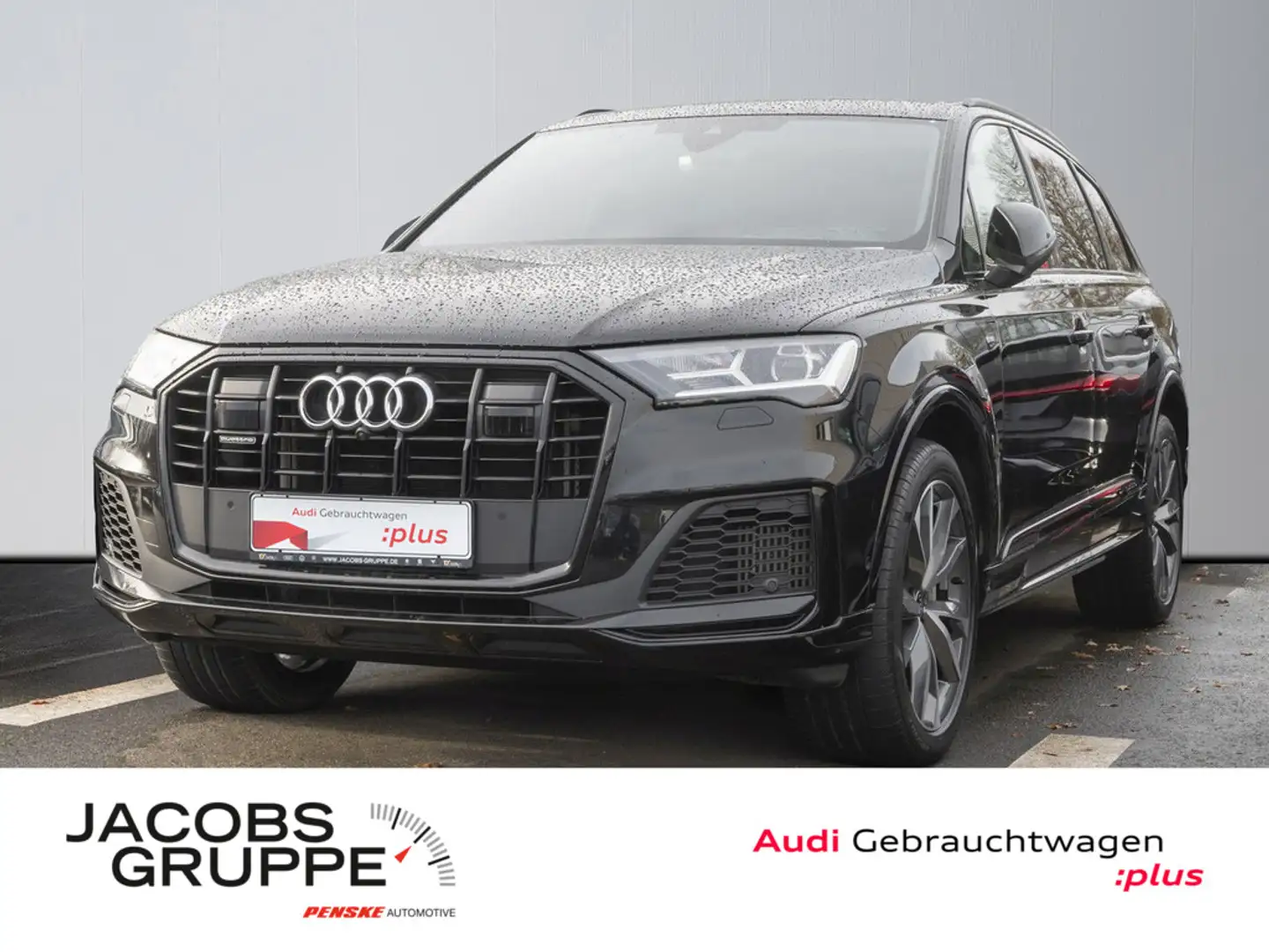 Audi Q7 55 TFSI e quattro S line AHK, HUD, Luftfed Schwarz - 1