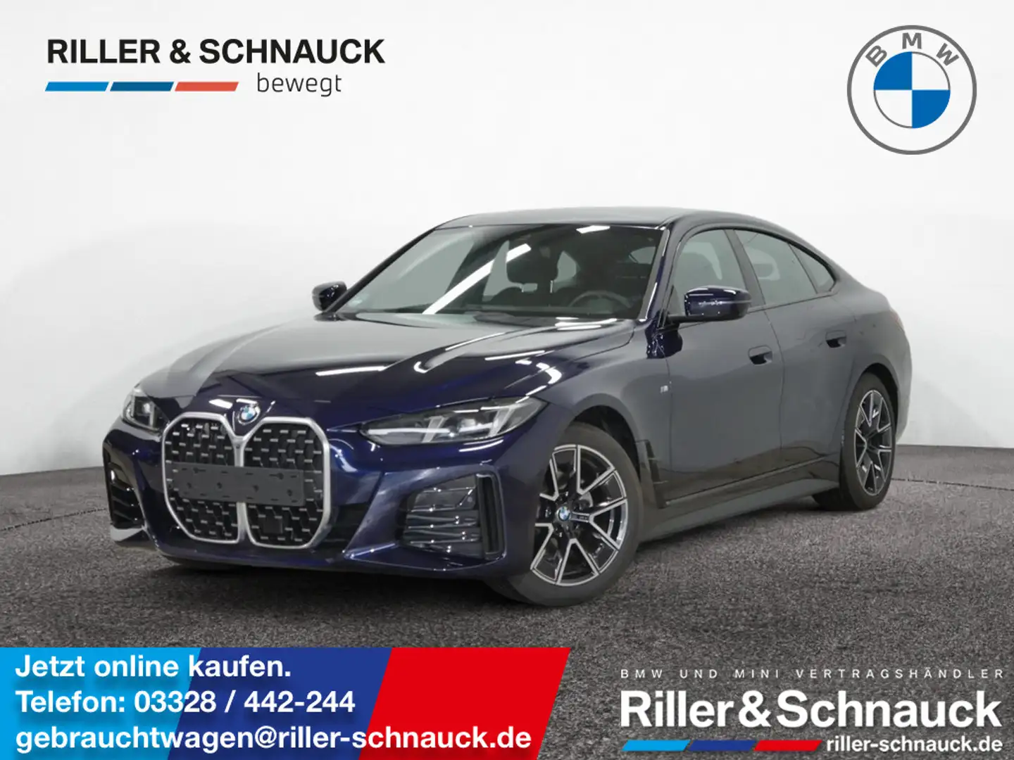 BMW 420 d Gran Coupe M Sport 360°KAM+HUD+LED+SHZG Blau - 1