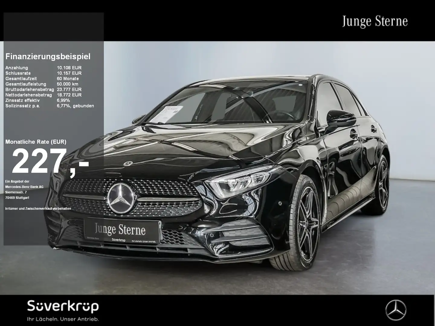 Mercedes-Benz A 250 e Kompakt AMG NIGHT SPUR PANO KAMERA PDC Schwarz - 1