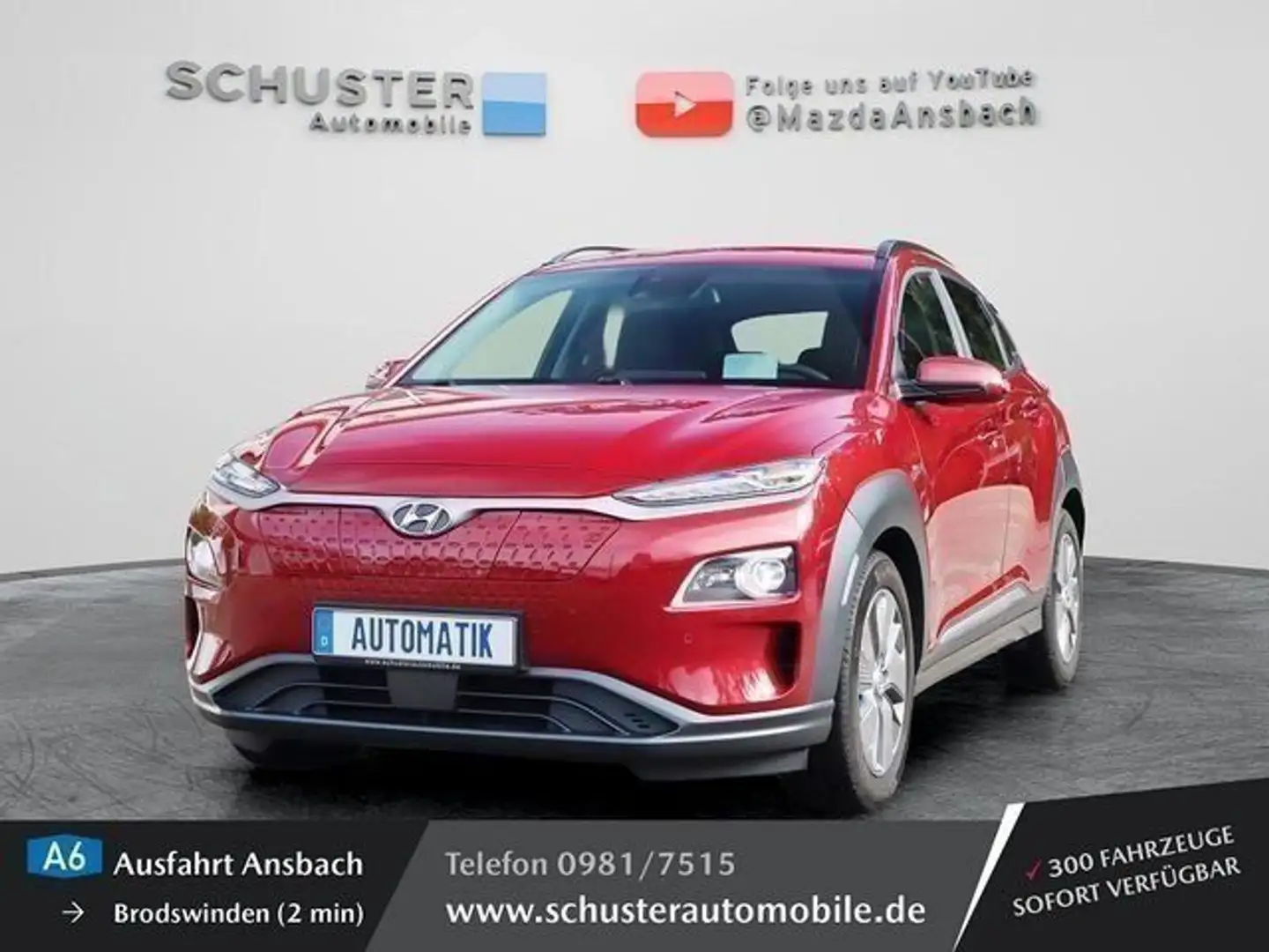 Hyundai KONA Premium 64 kWh Leder / Navi / LED / ACC / S Rouge - 1
