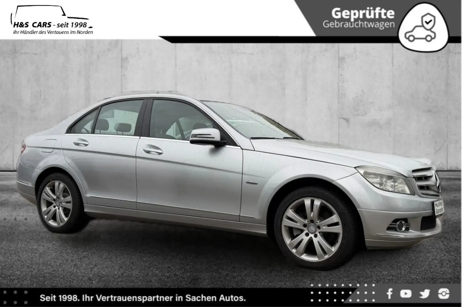 Mercedes-Benz C 220 CDI BlueEFF AVANTG XEN NAV COMAND TÜV NEU Silber - 1