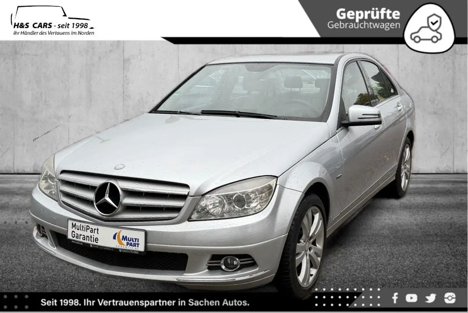 Mercedes-Benz C 220 CDI BlueEFF AVANTG XEN NAV COMAND TÜV NEU Silber - 2