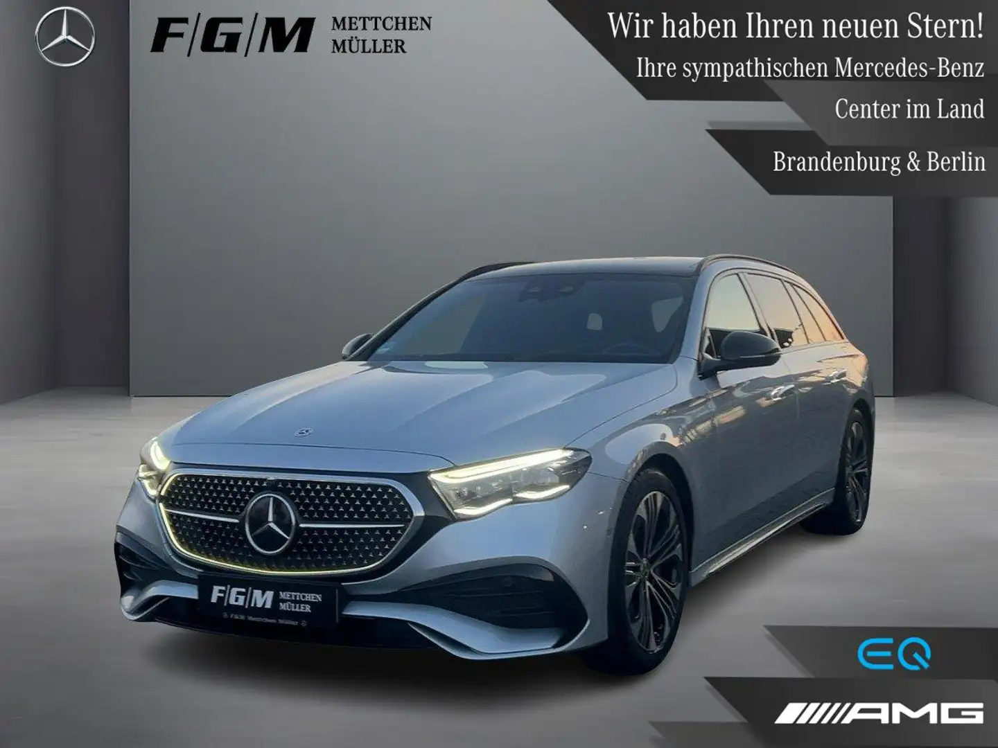 Mercedes-Benz E 300 de 4M T Burm|DigiLight|KeyGo|S-Dach|360|AHK Silber - 1