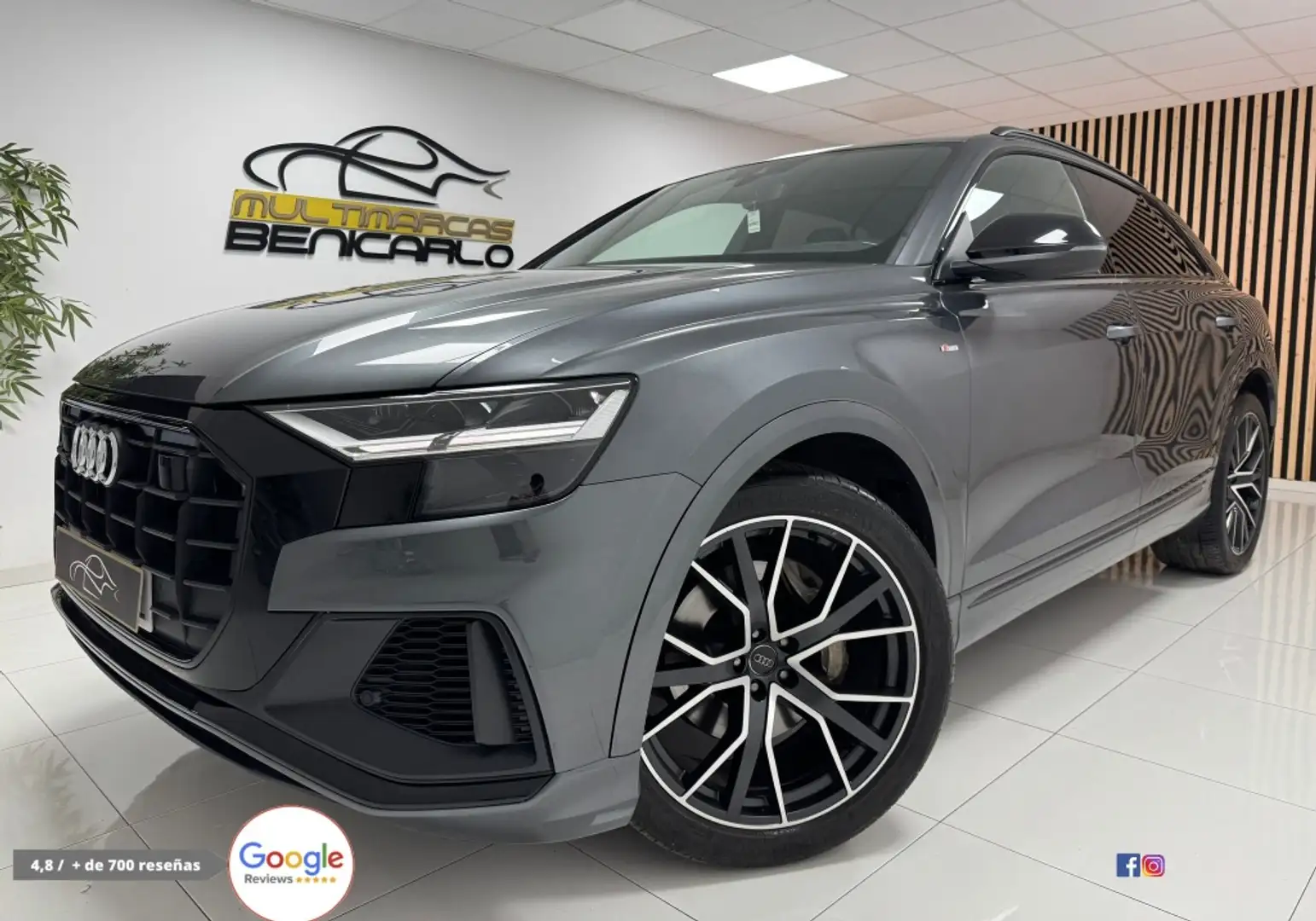 Audi Q8 50 TDI Black line quattro tiptronic Grijs - 2