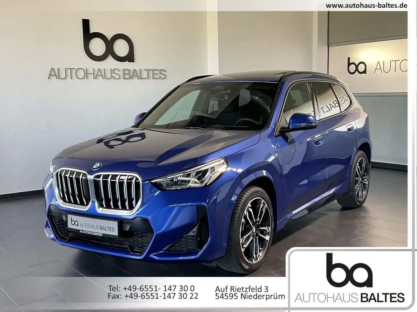 BMW X1 X1 xDrive 20d M Sport 19"/Pano/Park/DrivPlus/AHK Bleu - 1