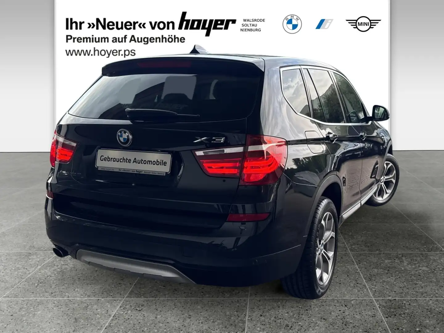 BMW X3 xDrive20d xLine Xenon WLAN Navi Prof. Shz Чорний - 2