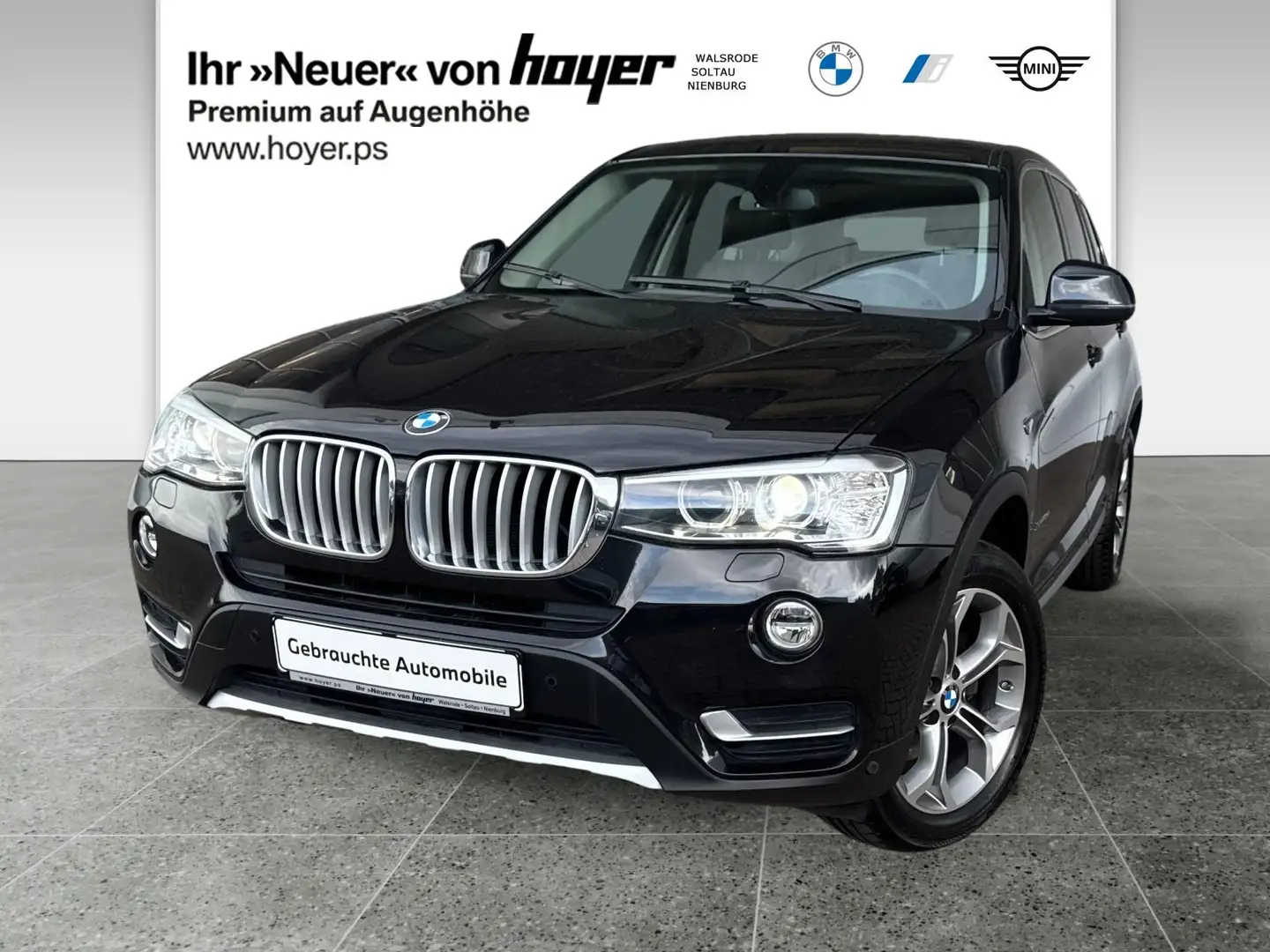 BMW X3 xDrive20d xLine Xenon WLAN Navi Prof. Shz Чорний - 1