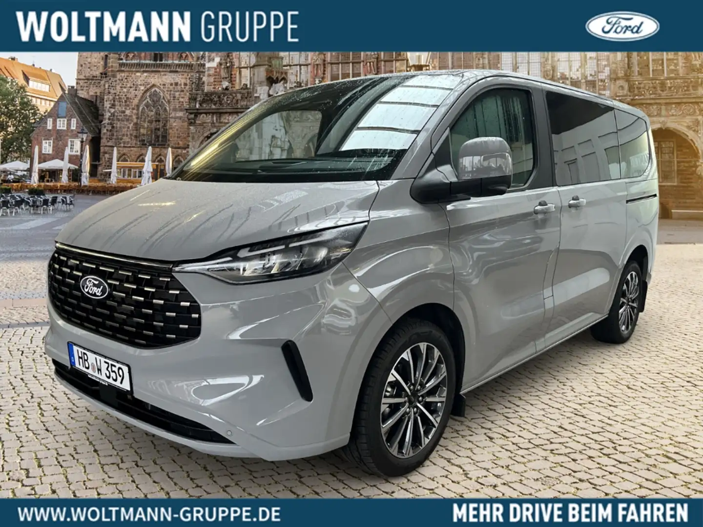 Ford Tourneo Custom Bus 320 L1 Titanium X Pano und vieles Mehr Grau - 1