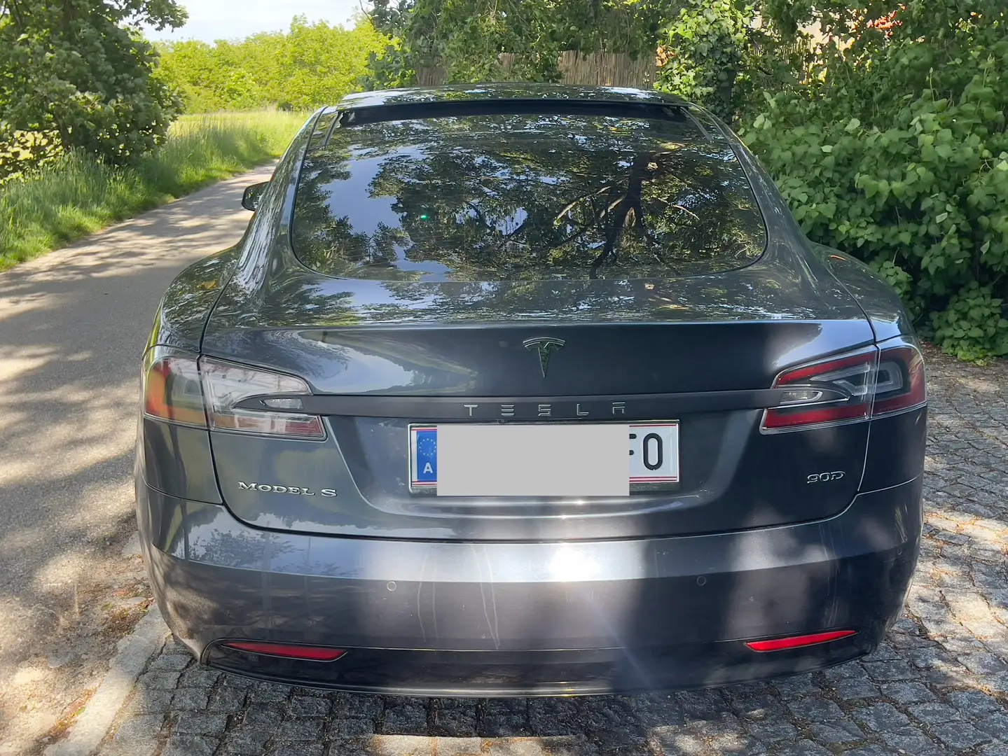 Tesla Model S 90D free supercharging AWD Gris - 2