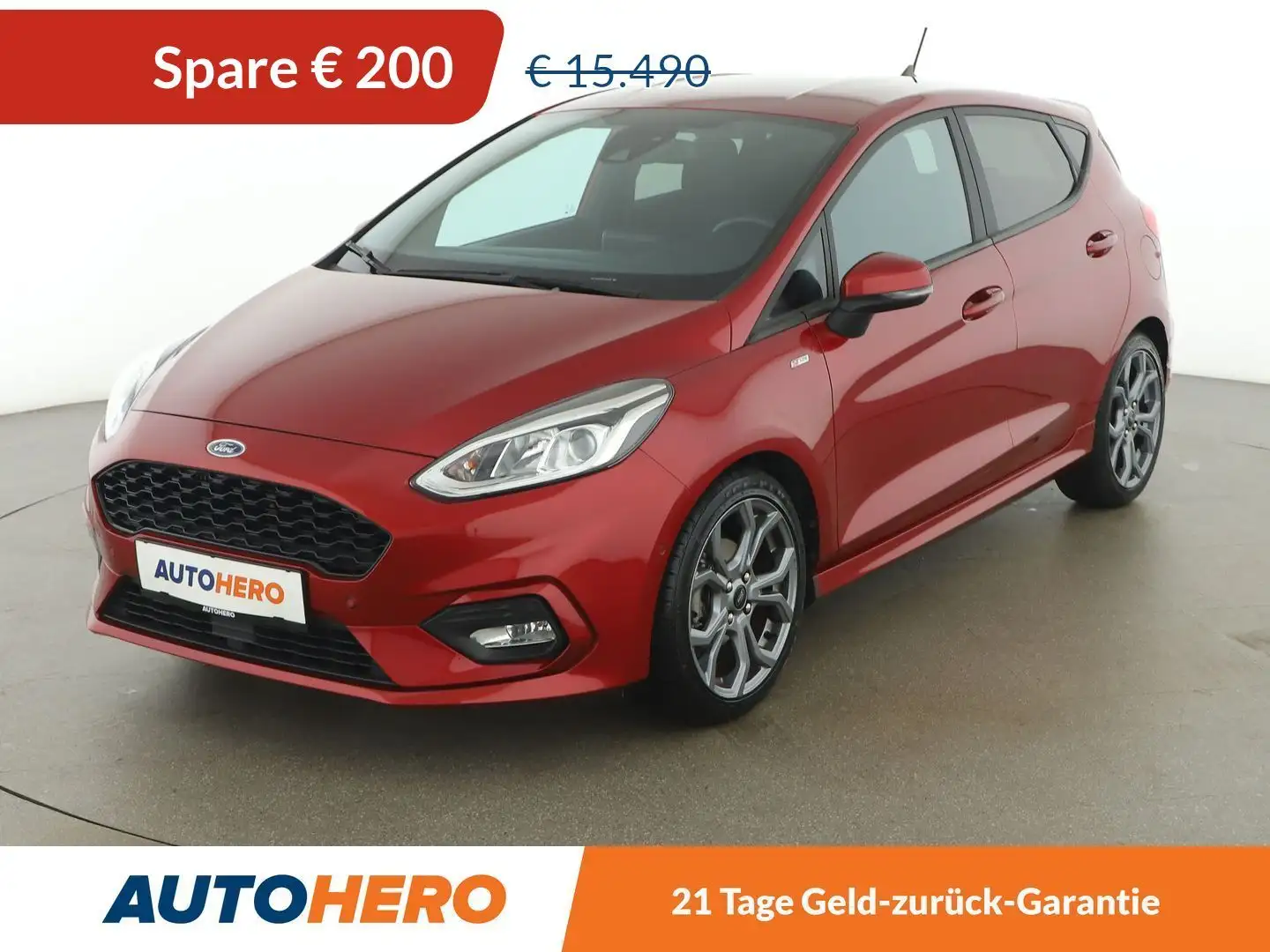 Ford Fiesta 1.0 EcoBoost ST-Line Rot - 1