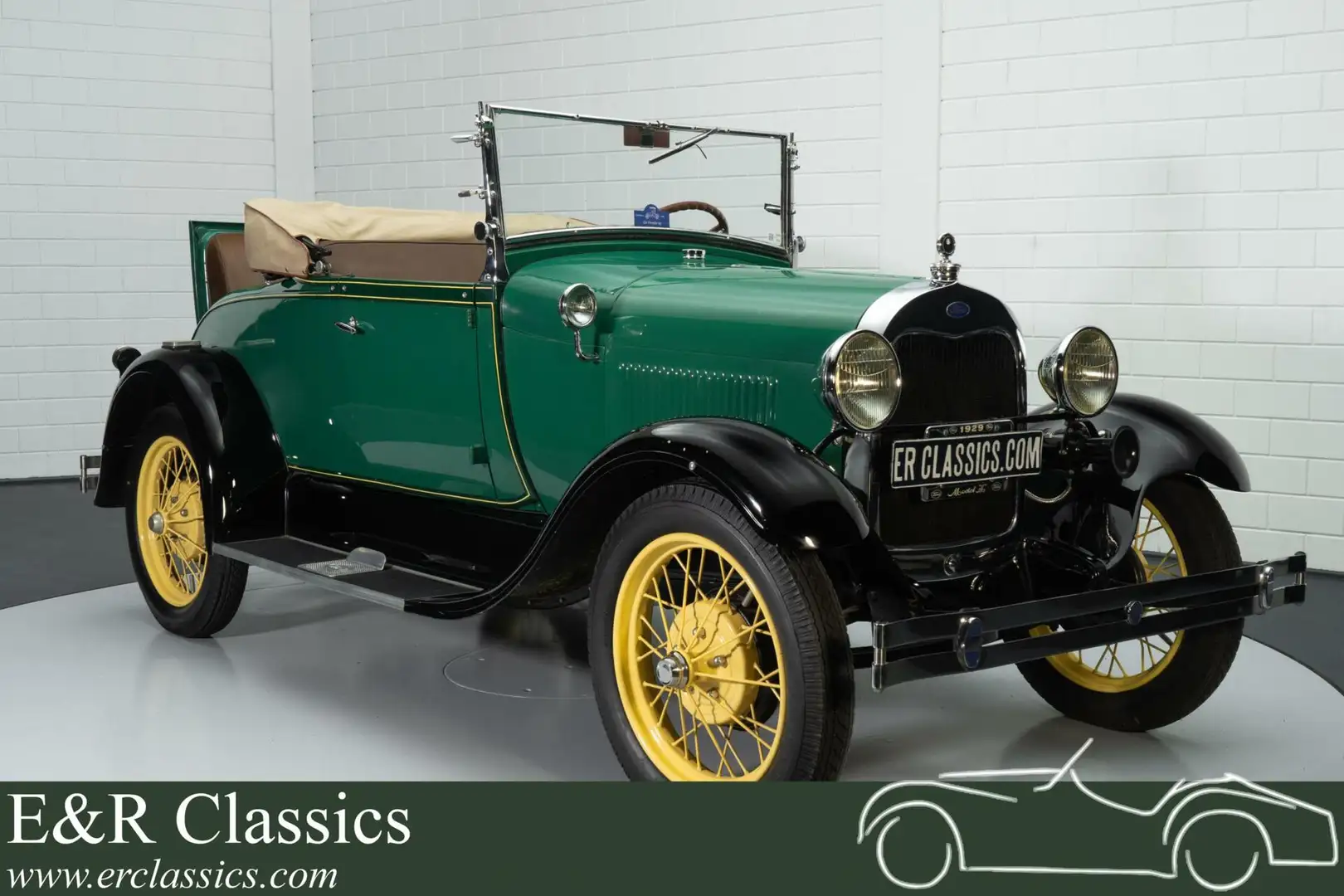 Ford Model A Cabriolet | 43 Jaar 1 eigenaar | 1929 Green - 1