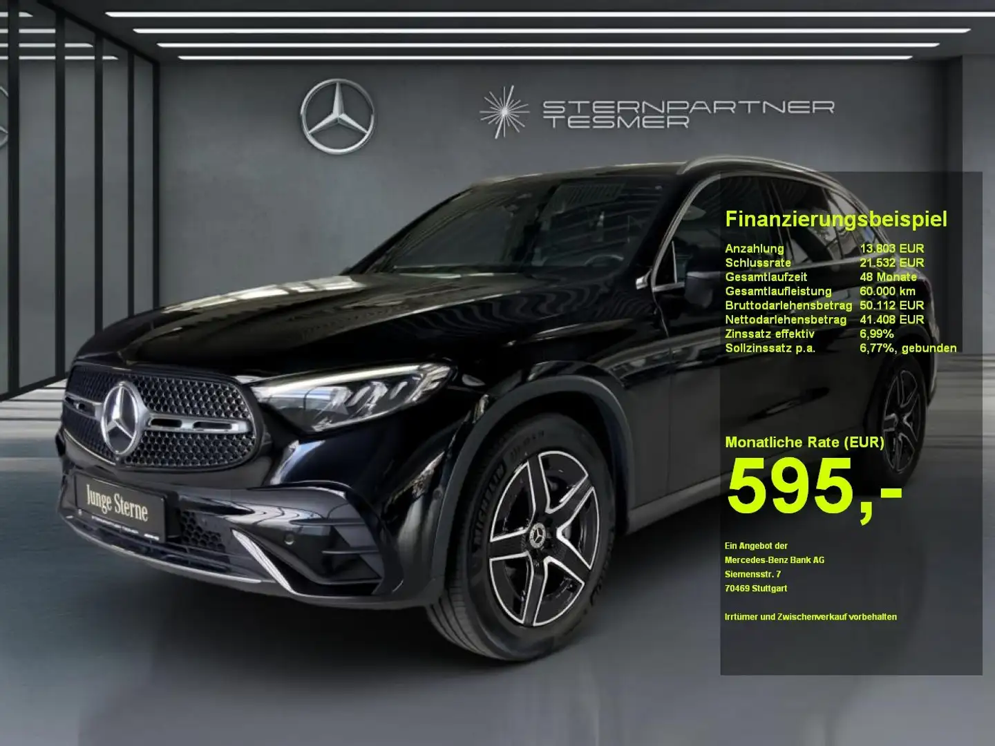 Mercedes-Benz GLC 220 d 4M AMG+Pano+AHK+Kamera+Memory+Ambiente Schwarz - 1