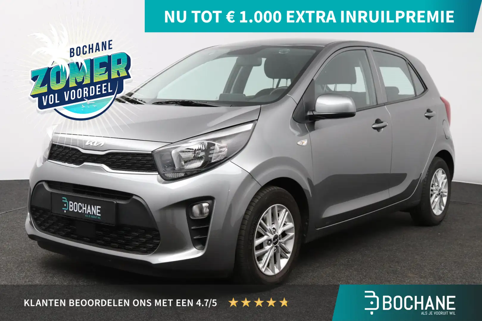 Kia Picanto 1.0 DPi DynamicLine | Camera | Trekhaak | Carplay/ Grijs - 1