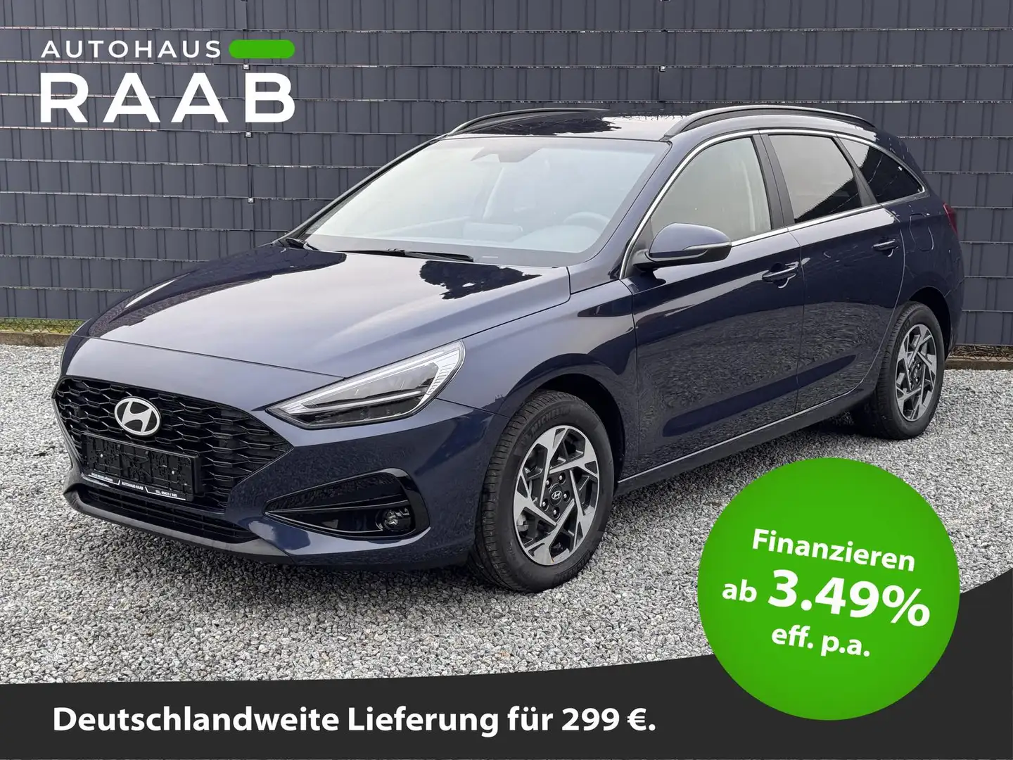 Hyundai i30 Family Kombi Automatik Navi Rückfahrkamera Sitzhei Blau - 1