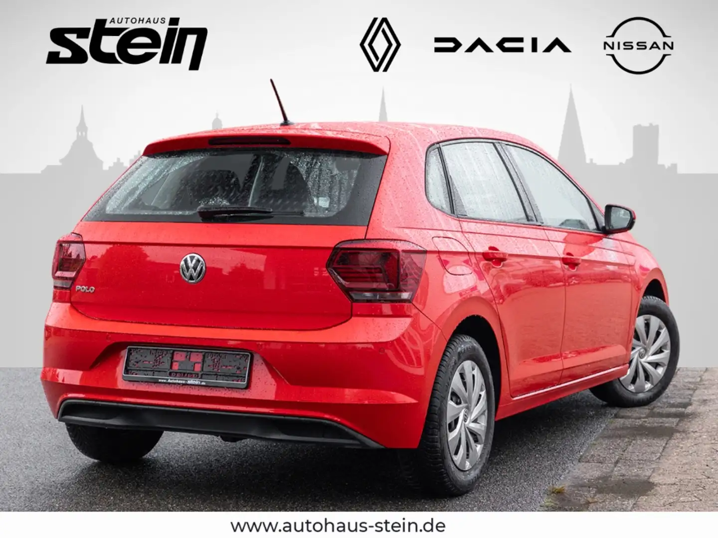 Volkswagen Polo VI Comfortline 1.0 TSI Klima-2-Zonen Mehrzonenklim Rojo - 2