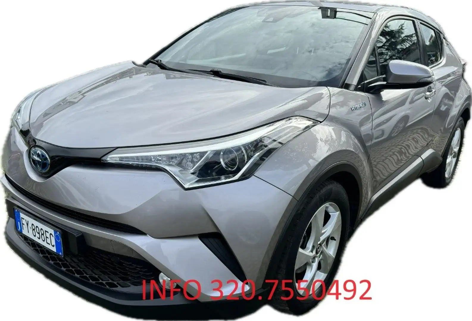 Toyota C-HR 1.8 Hybrid E-CVT Business KM CERTIFICATI AZIENDALE Argento - 1