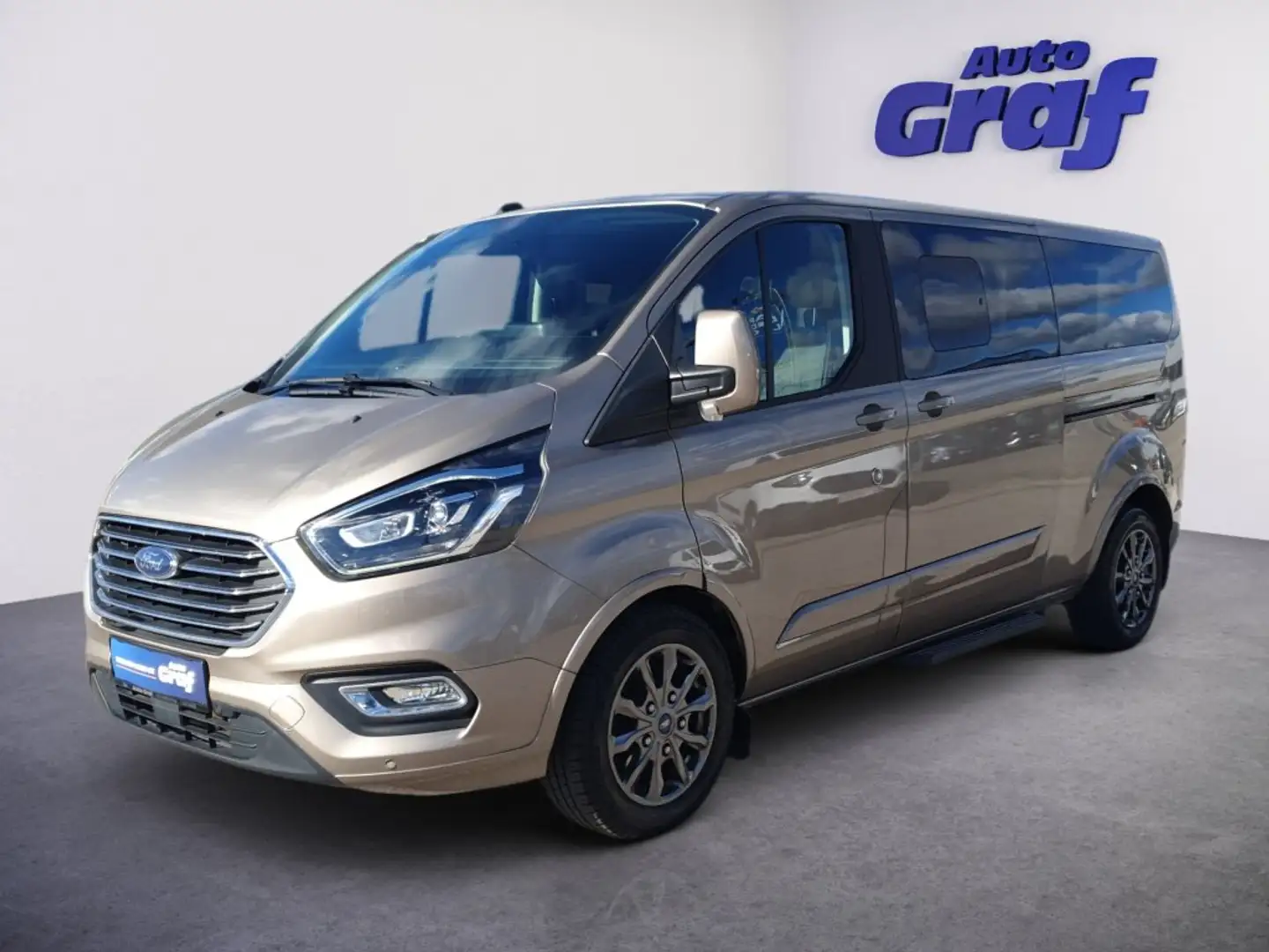Ford Tourneo Custom 2,0 EcoBlue 320 L2 Titanium Argent - 1