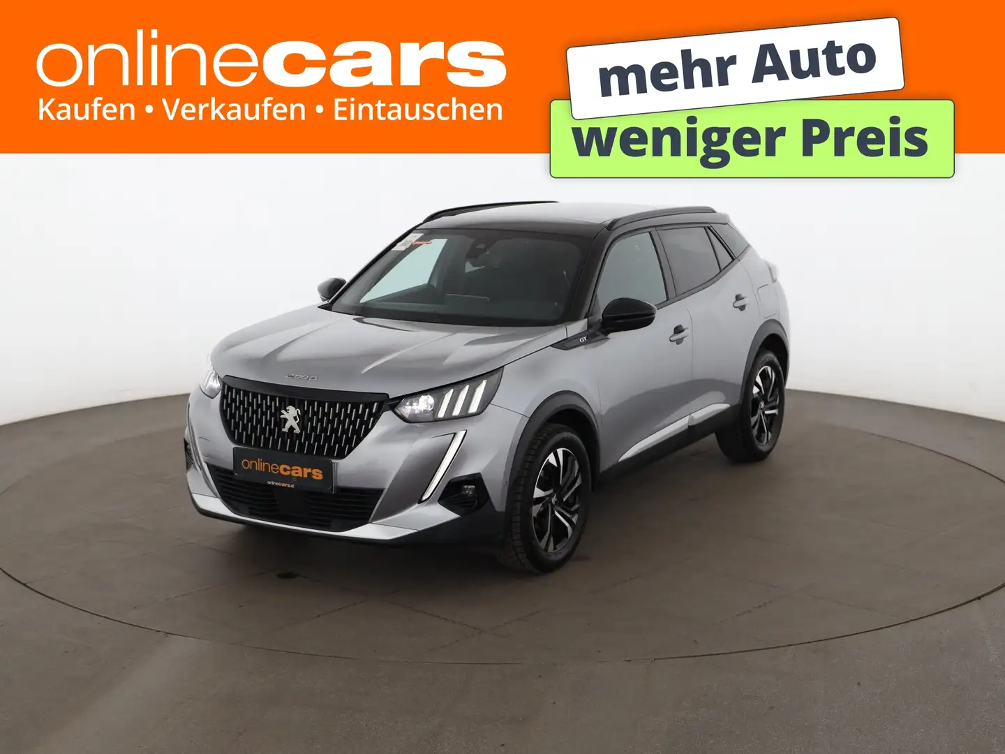 Peugeot 2008 1.2 PureTech 130 GT LED SKY RADAR LEDER NAVI Grau - 1