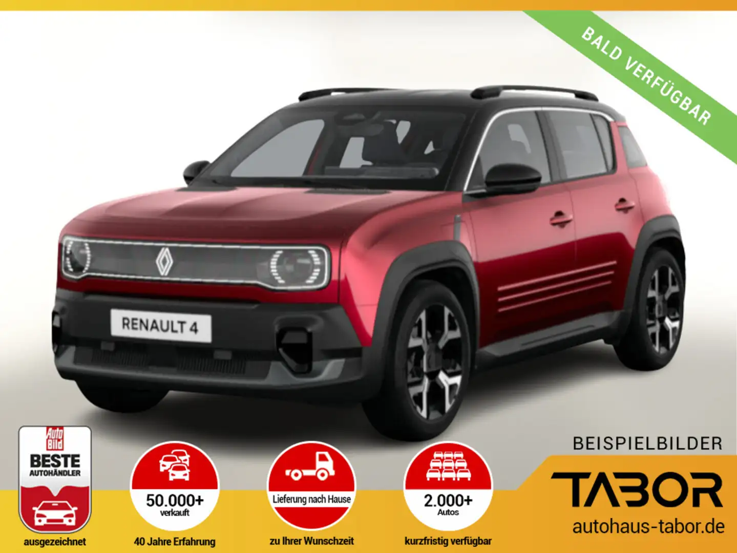 Renault R 4 Techno 150 Comfort Range el Heckkl Kam Rot - 1